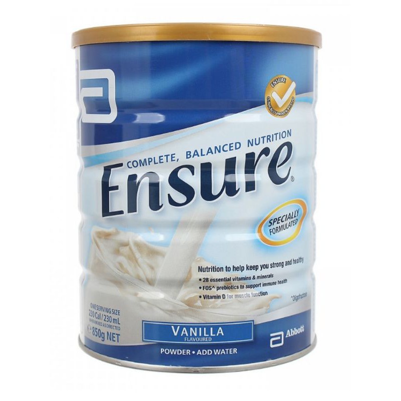 Sữa bột Ensure Úc dành cho người lớn 850g