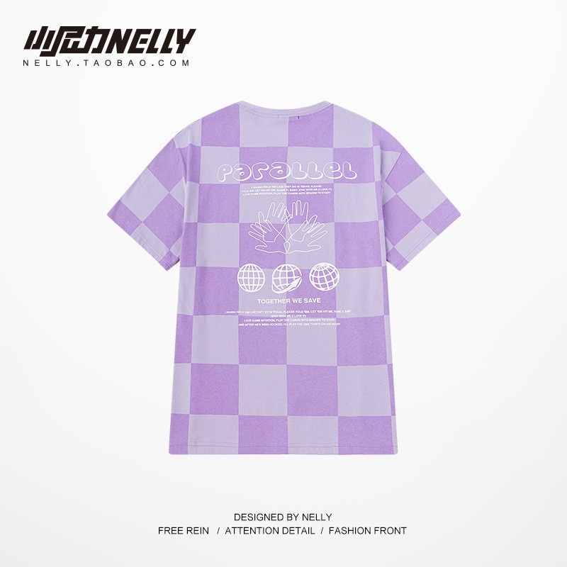 Áo thun Nelly - Heybig : Mẫu Ô CARO PARALLEL