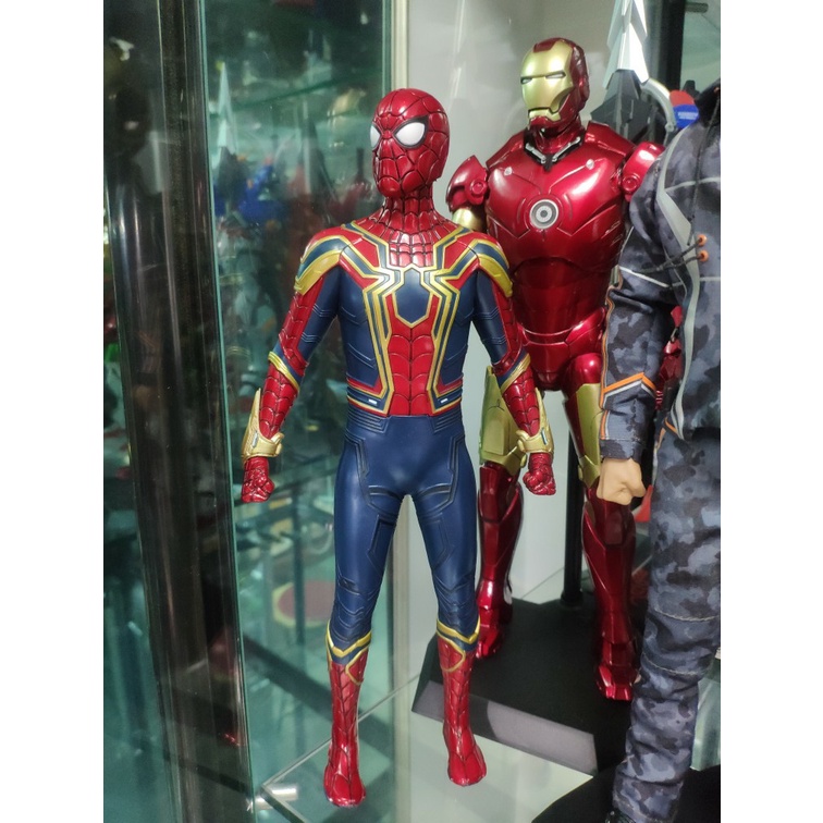 Mô hình tượng tĩnh Spider man - Iron Spider - người nhện có càng hãng Crazy Toys cao 30cm