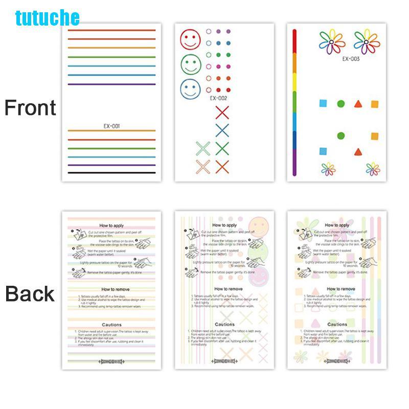 Hình dán hình xăm tạm thời phản quang chống nước độc đáo