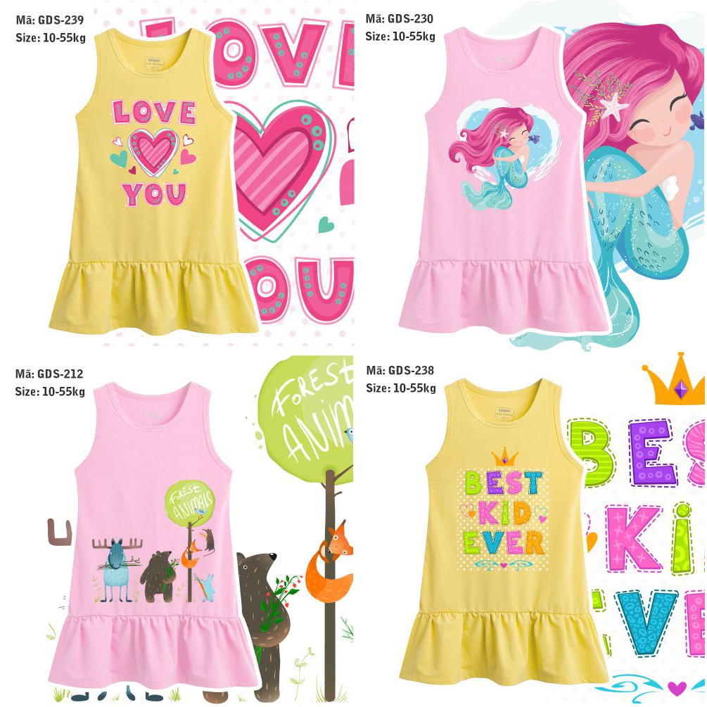 Đầm bé gái GUMMY 10-55kg j