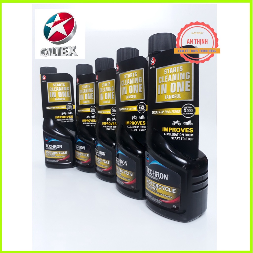 Phụ gia vệ sinh buồng đốt, kim phun xe máy CALTEX TECHRON CONCENTRATE PLUS 75ml