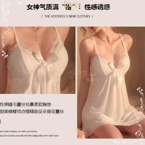 [Hỏa Tốc, Bảo Mật] Váy Ngủ Sexy Gợi Cảm Đầm Ngủ Ren 2 Lớp 2 Dây Kèm Mút Ngực Cao Cấp - Mã VN029