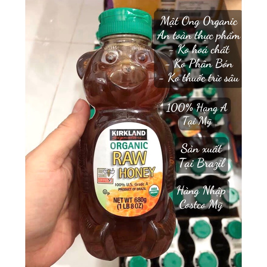 ❤️ [Date 9/2022] Mật ong gấu hữu cơ Kirkland Organic Raw Honey 680g Mỹ | BigBuy360 - bigbuy360.vn