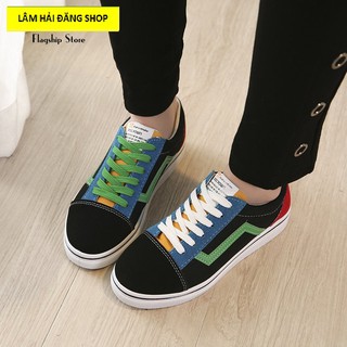 Giay sneaker nữ da lộn thời trang FS0017 (ĐEN)