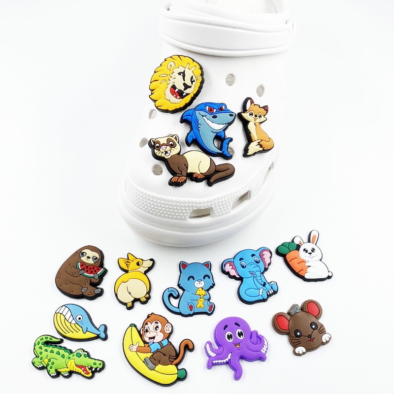 Charms Phụ Kiện Trang Trí Giày Hình Động Vật Biển Hoạt Hình Đáng Yêu