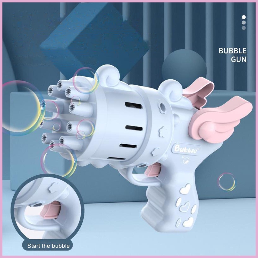 Đồ Chơi Máy Thổi Bong Bóng 10 Lỗ Vui Nhộn Cho Trẻ Em