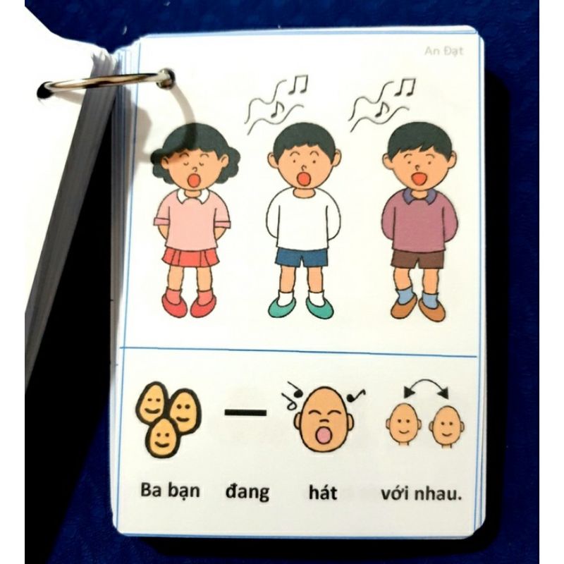 Thẻ tranh dạy trẻ tập nói câu 220 thẻ