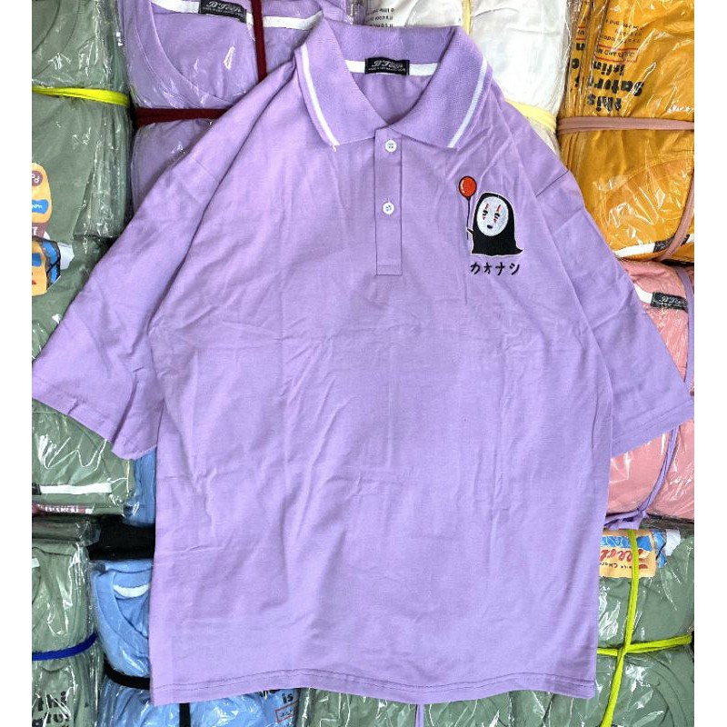 Áo thun polo tay lỡ hình Vô Diện cầm bóng 🤔🤔🤔🤓🤓🤓 | BigBuy360 - bigbuy360.vn