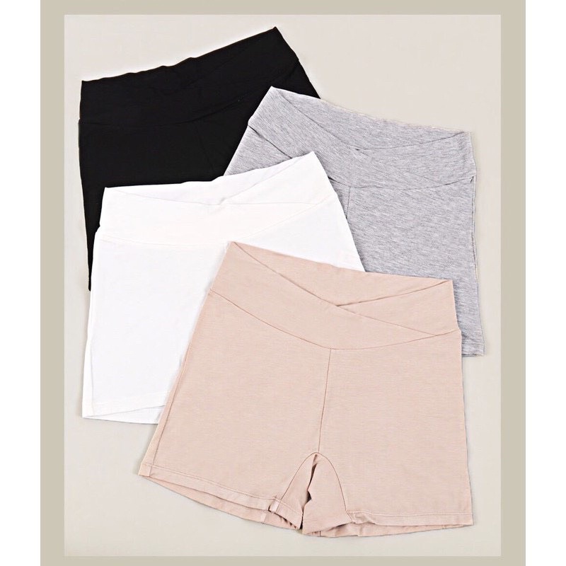 Quần mặc trong Váy Bà Bầu cạp chéo chất cotton có lót kháng khuẩn mềm mịn, quần bầu mặc trong váy cho bà bầu có size
