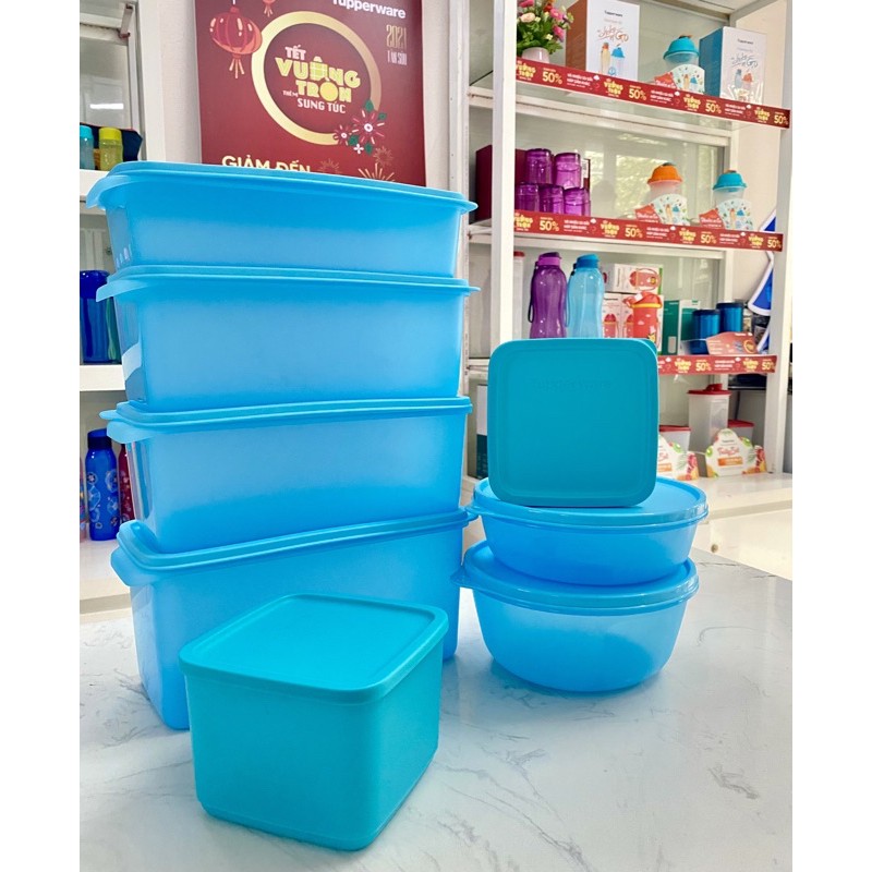Bộ trữ mát Stak N Stor freshia tupperware | BigBuy360 - bigbuy360.vn