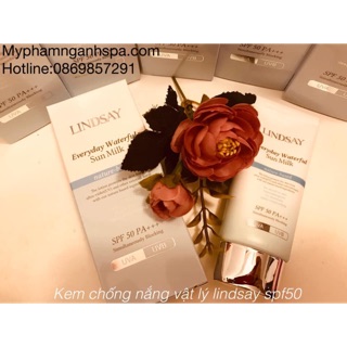 Kem chống nắng vật lý lindsay spf50