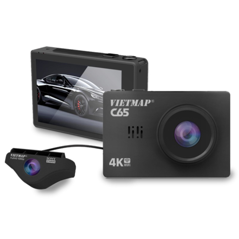 VIETMAP C65 - Camera Hành Trình Ô Tô Màn Hình Cảm Ứng+Thẻ 32GB - Hàng Chính Hãng