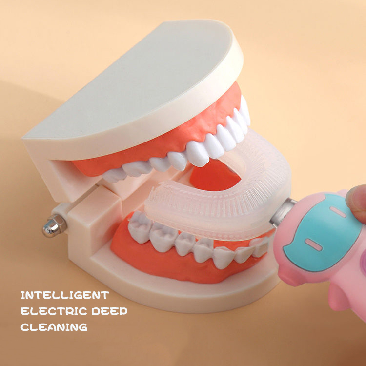 Bàn chải đánh răng điện tự động hình chữ U chống thấm nước dành cho trẻ em