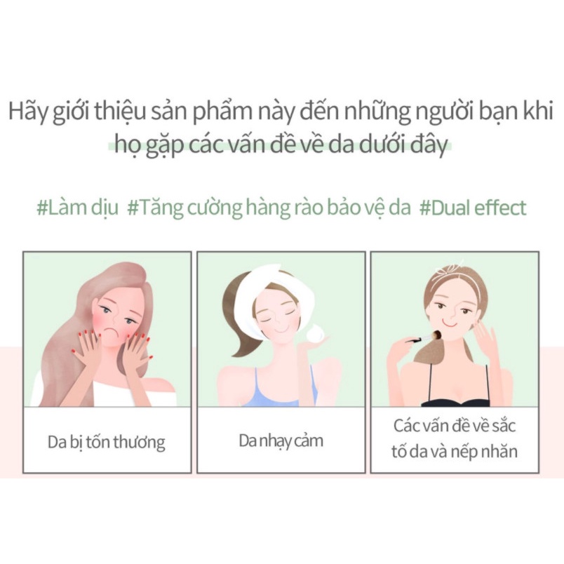 Kem mụn, giảm viêm sưng tấy đỏ chiết xuất trà xanh và rau má A'some Greentea Cica Cream 40ml