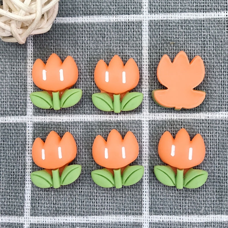 Set 10 Charm Hoa Sắc Màu
