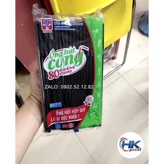 Combo 10 bịch Ống hút bẻ cong cao cấp phi 6 (80 ống/bịch)