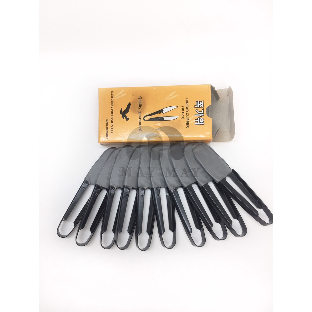 Kéo bấm cắt chỉ Hàn Quốc combo 1 hộp 10cây