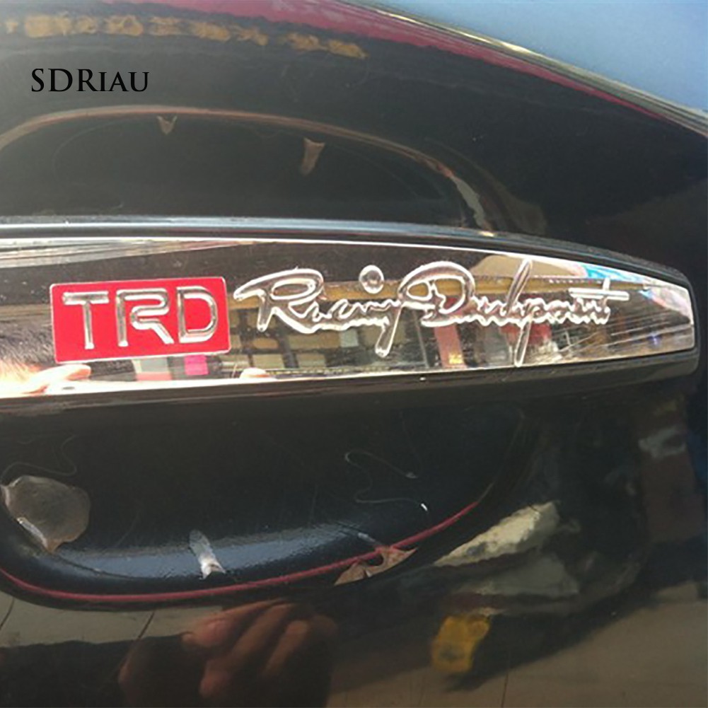 2 Miếng dán xe ô tô 3D trang trí thiết kế TRD Racing Department