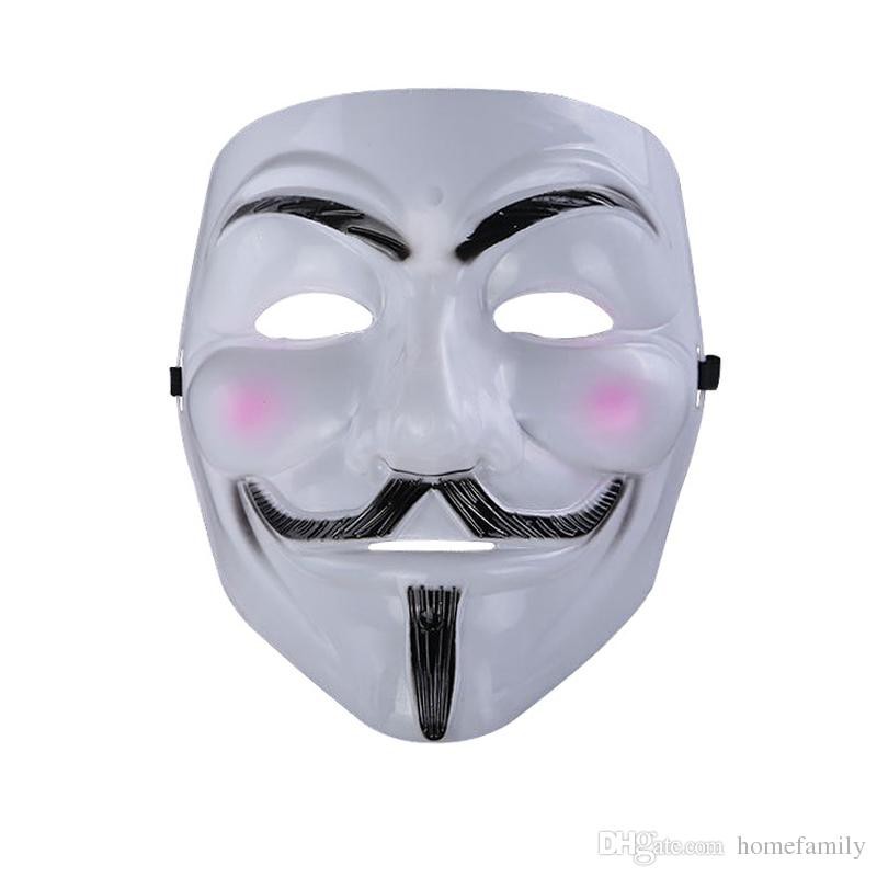 [Mã TOYJAN hoàn 20K xu đơn 50K] Mặt nạ Hacker mặt nạ Anonymous hàng dẹp loại 1 (Trắng)