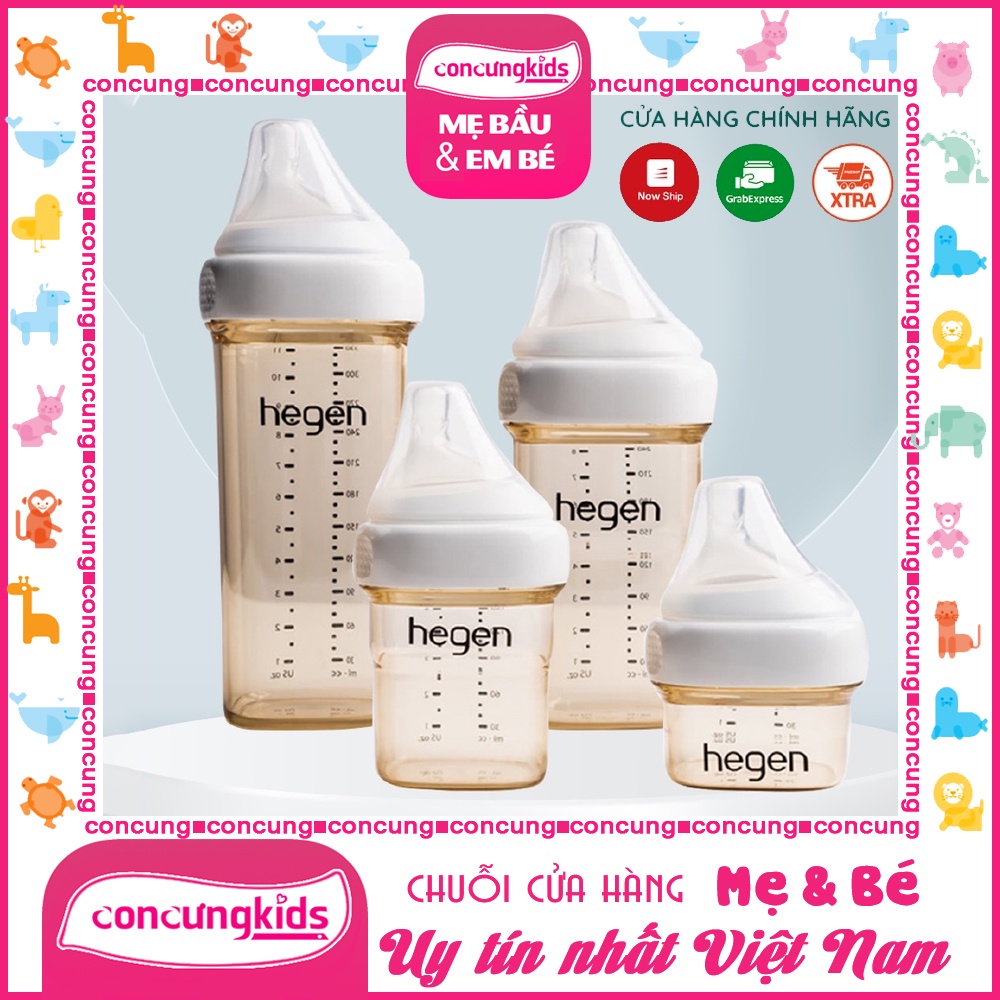 Bình Sữa Hegen PPSU 150ml - 240ml - 330ml - TÁCH SÉT KHÔNG HỘP