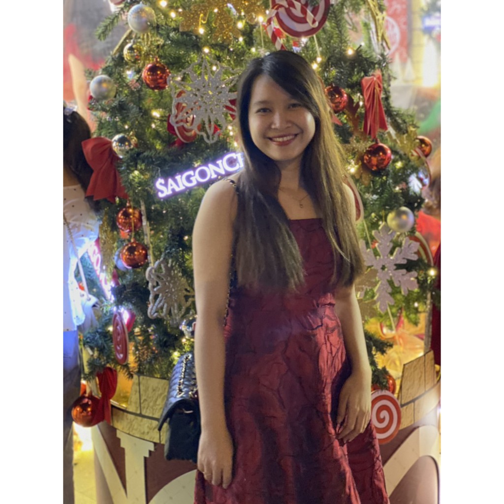 Đầm váy nữ dự tiệc gấm hai dây sang chảnh Vavi Dress | BigBuy360 - bigbuy360.vn