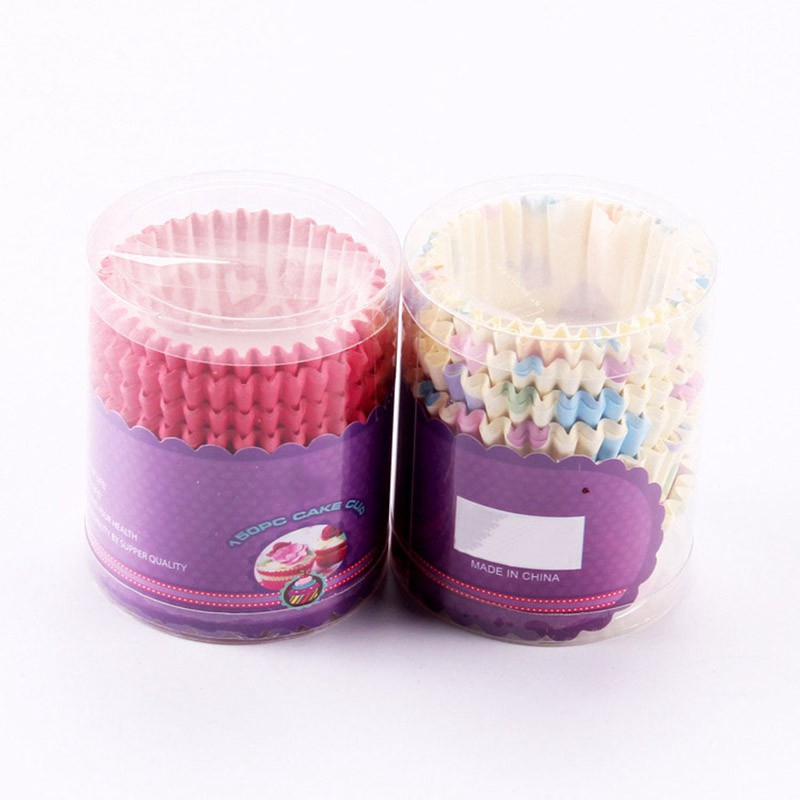 150Pcs Paper Cake Cupcake Liner Case Wrapper Baking Tools Muffin Cases