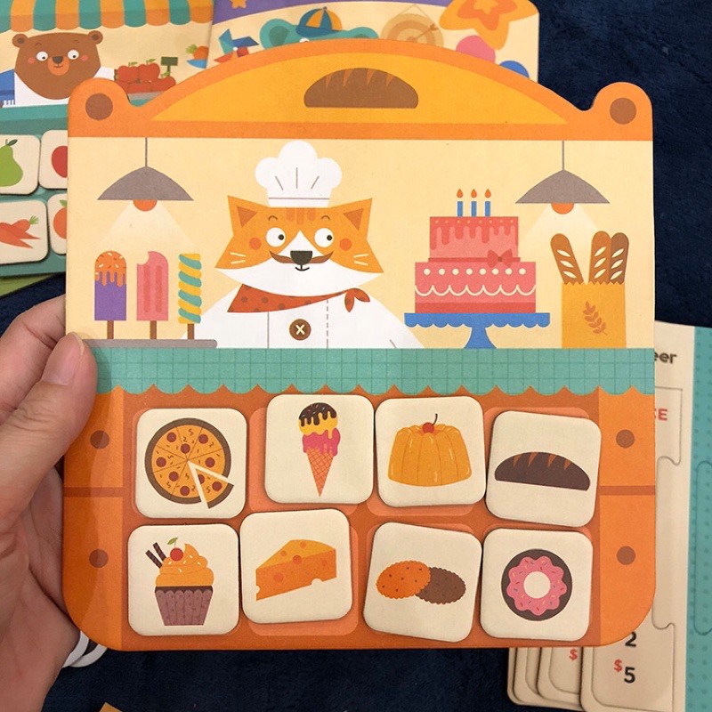 Trò  chơi thẻ đi chợ chính hãng mideer Shopping list