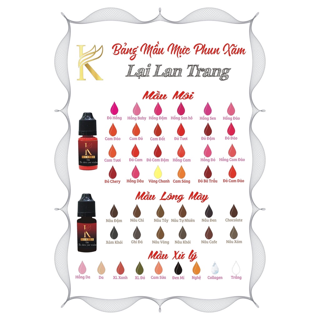 Mực Môi Lại Lan Trang 5ml ( Tất cả Tông Màu )