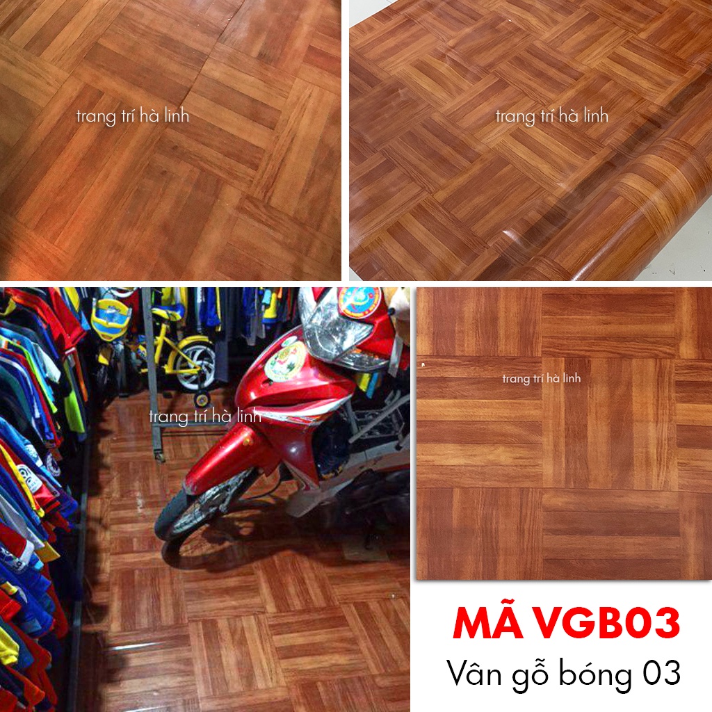 Simili lót sàn nhà thảm nhựa lót sàn giả vân gỗ nhiều mẫu dày 0.5mm