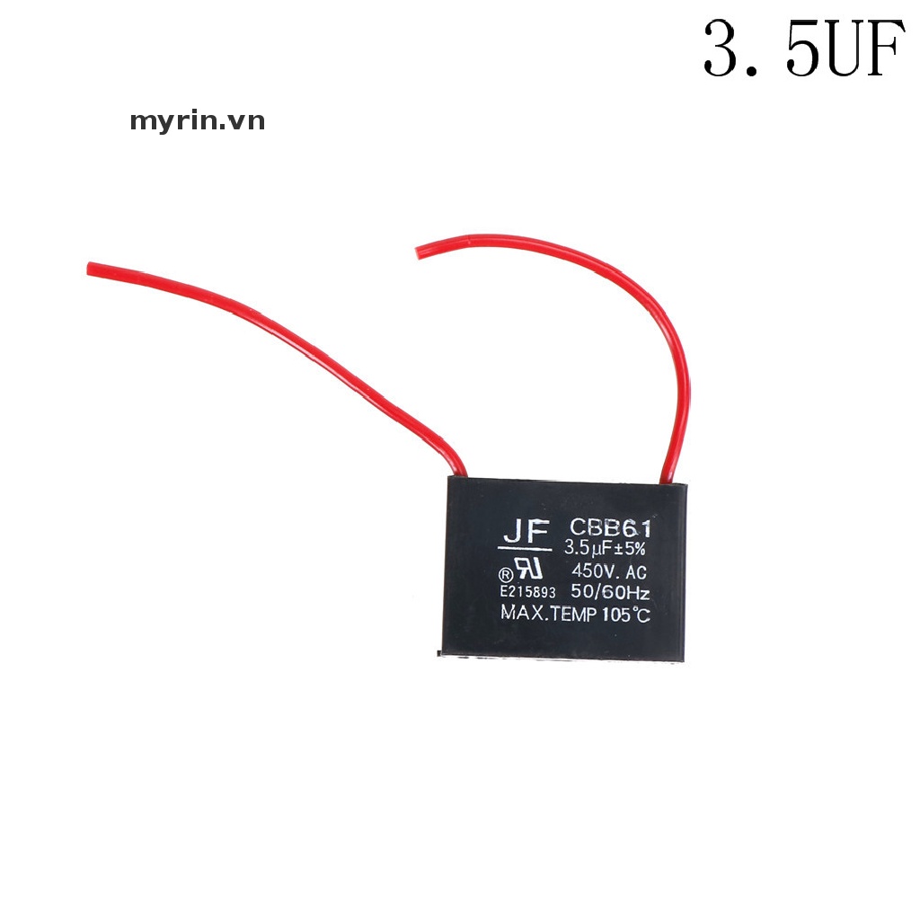 Tụ Điện Động Cơ Quạt Trần CBB61 450V 1-10uF
