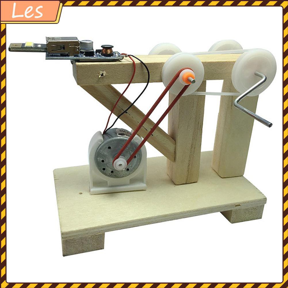 Đồ Chơi Lắp Ráp Mô Hình Máy Phát Điện Bằng Gỗ