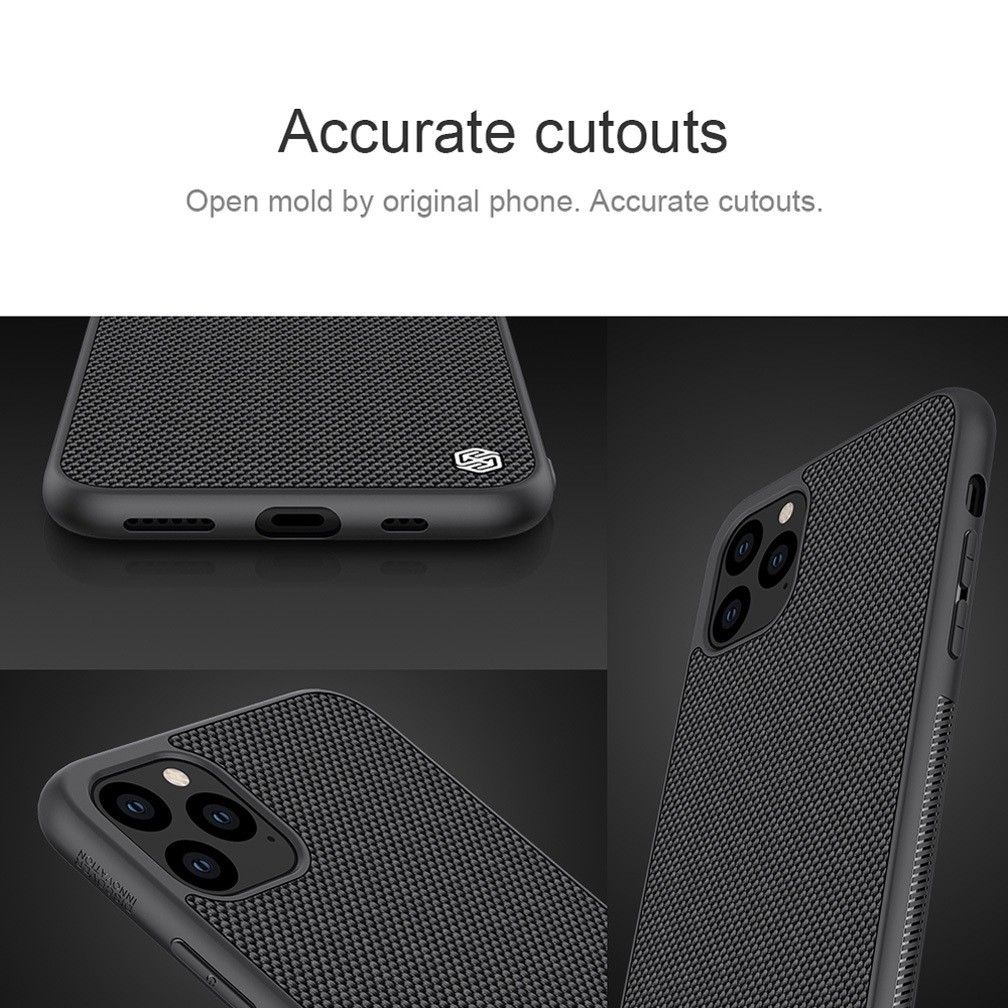 Ốp Điện Thoại Nillkin Màu Đen Siêu Mỏng Họa Tiết Sợi carbon Cho iPhone 12 / 12 Pro / 12 Pro Max / 11/11 Pro / 11 Pro Max / Xs Max / XR