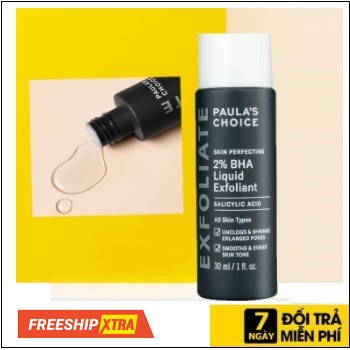 [Paula's Choice] Dung dịch loại bỏ tế bào chết 2% BHA - Loại nhỏ Skin Perfecting 2% BHA Liquid Exfoliant - Trial 30ml