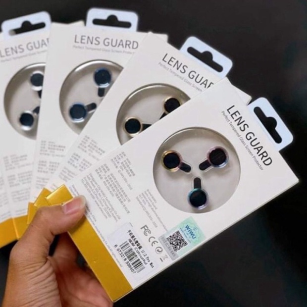 Khung dán bảo vệ 3 mắt camera iPhone 12 , IPhone 12 Pro Max chính hãng Wiwu Lens Camera cao cấp