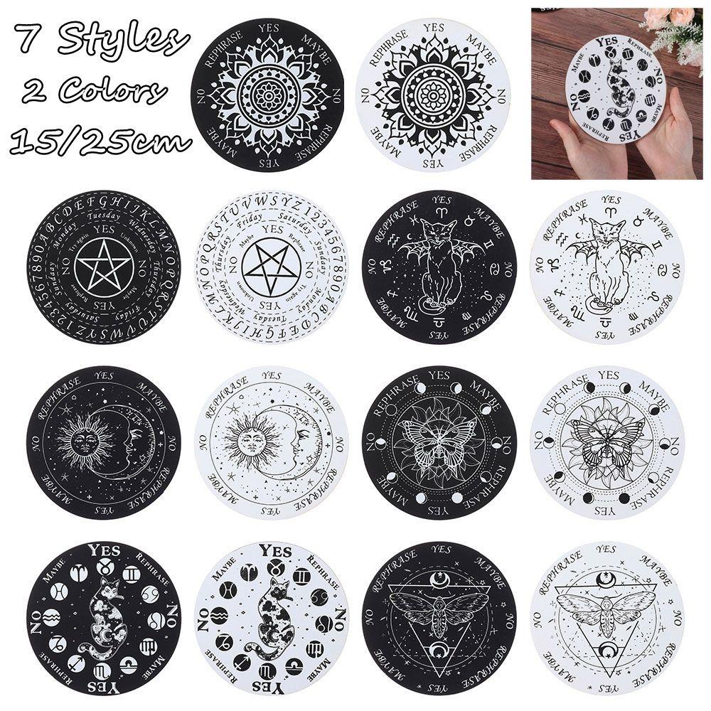 HECCEH Bảng Gỗ Hình Lục Giác Màu Trắng Đen Họa Tiết Ngôi Sao Mặt Trời Mặt Trăng Màu Sắc