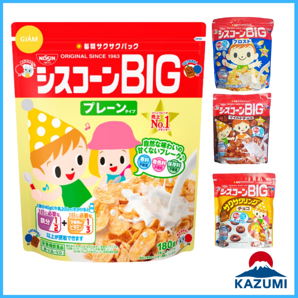 Ngũ Cốc Dinh Dưỡng Nissin, Ngũ Cốc Ăn Sáng Tăng Cân Cho Bé Ăn Dặm Nhật Bản, Date T2/2025