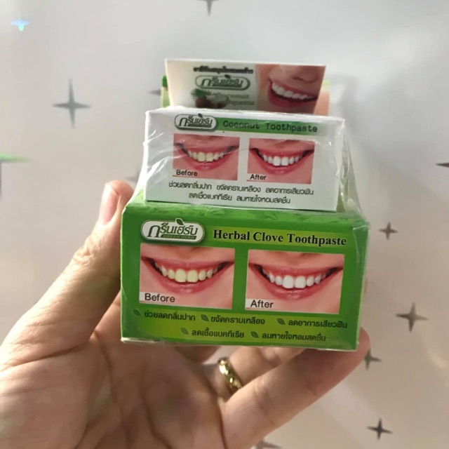 Mua 1 tặng 1 - BỘT TRẮNG RĂNG GREEN HERB COCONUT T