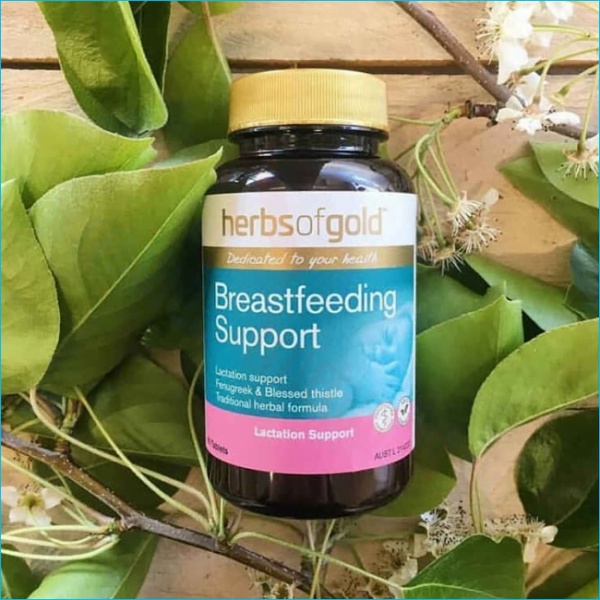 Viên uống lợi sữa Herbs Of Gold Breastfeeding Support 60 viên của Úc
