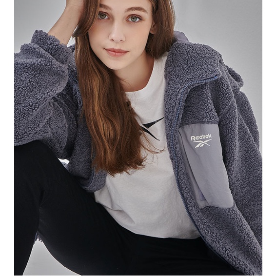 Áo Khoác ngoài giữ ấm mùa đông Hoodie Reebok dành cho Nữ