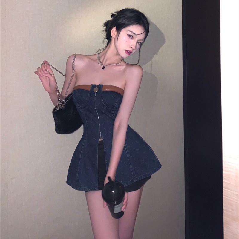 Áo Ống Xẻ Tà Thời Trang Mùa Hè Quyến Rũ Cho Nữ