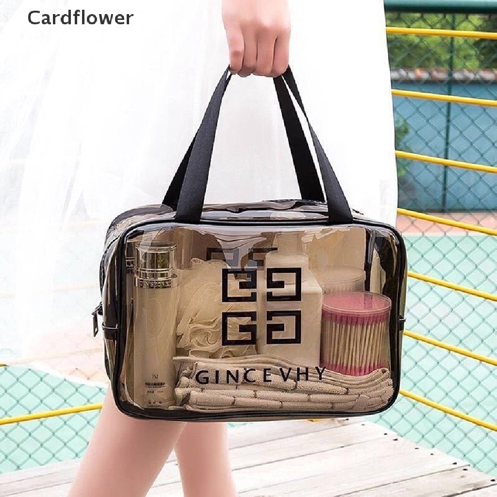 Túi Đựng Mỹ Phẩm Trong Suốt Có Khóa Kéo Tiện Lợi