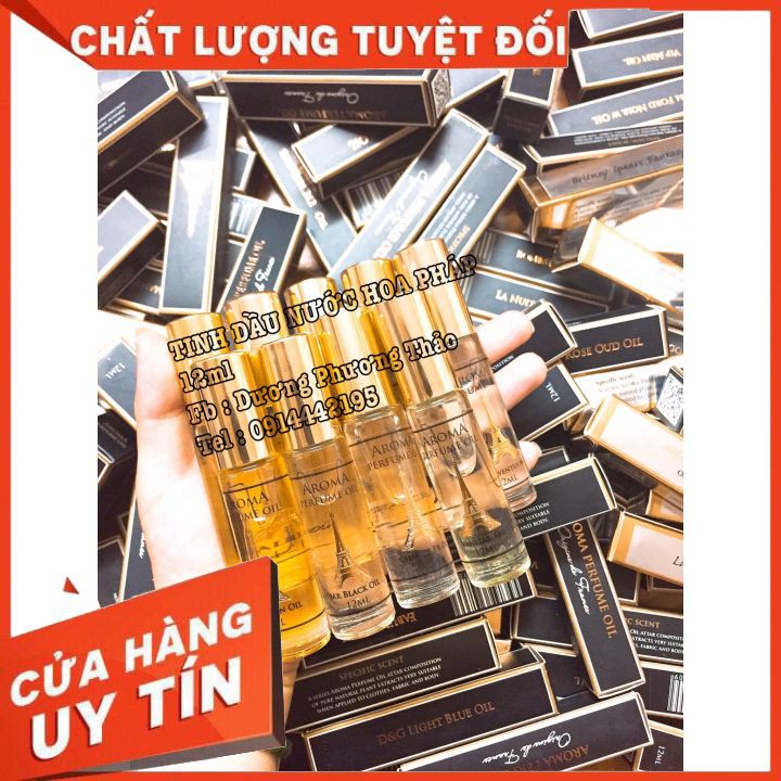 [MÙI HƯƠNG NỮ HOT NHẤT] TINH DẦU NƯỚC HOA PHÁP AROMA CHÍNH HÃNG 12ML ĐA DẠNG MÙI HƯƠNG NHỎ GỌN, TIỆN DỤNG, BÁN CHẠY NHẤT | Thế Giới Skin Care