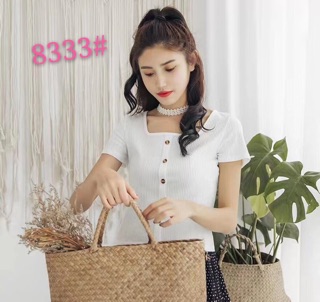 Áo cổ vuông chất tăm đẹp