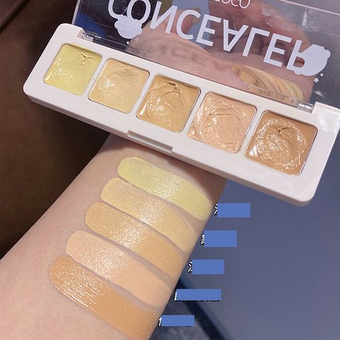 Bảng che khuyết điểm 5 ô Mangogo Concealer Sena Beauty | BigBuy360 - bigbuy360.vn