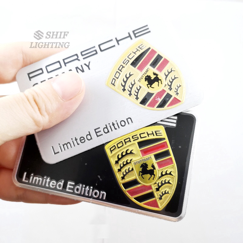 1 Logo Porsche Horse Edition Bằng Nhôm Trang Trí Xe Hơi