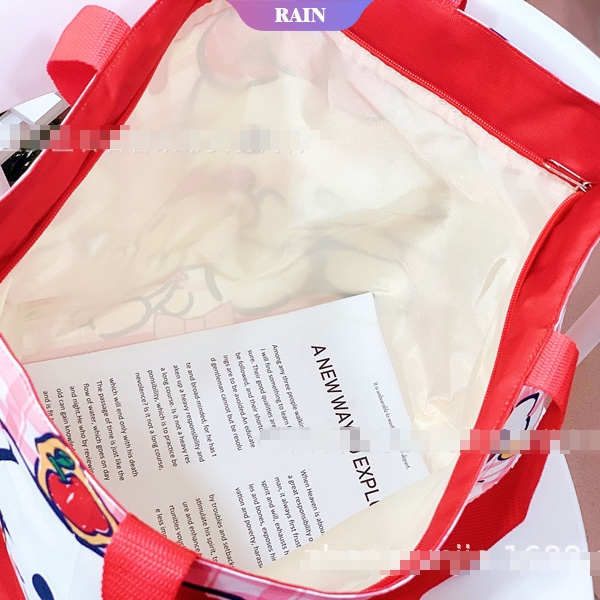 Túi Mua Sắm Tái Sử Dụng Nhiều Lần In Họa Tiết Hoạt Hình Sanrio Cinnamoroll Kuromi My Melody Cho Nữ