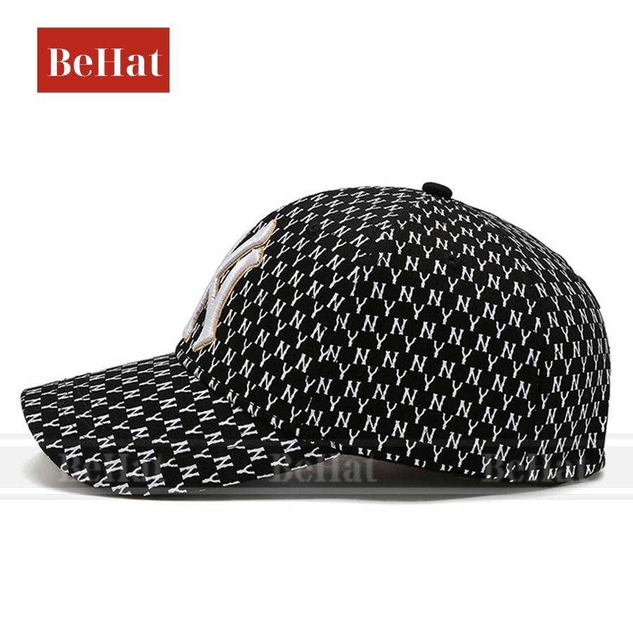 Nón Kết NY MLB Nam Cao Cấp Logo Có Viền, Chất Vải Demi Xịn, Họa Tiết in Chìm [HOT TREND]