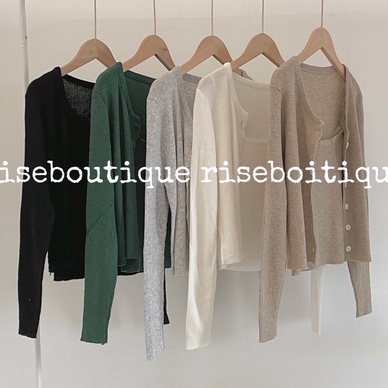 Áo cadigan len mỏng không kèm áo 2 dây trong