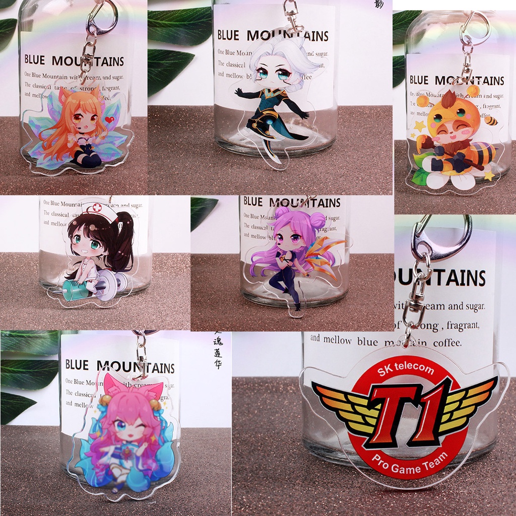 móc khoá mica acrylic lol liên minh huyền thoại Yasuo riven irelia leesin kaisa jinx ezreal yi lux xayah